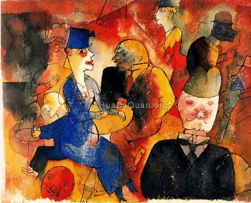 Cafe - 乔治·格罗兹